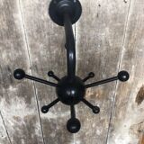 Old sputnik wall coat rack black metal ball vintage