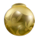 Acid engraved glass ball decorated with birds and geometric art deco