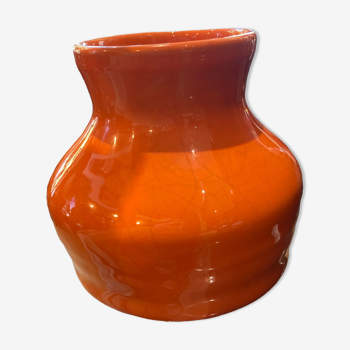 Vase en céramique orange Max Ildas