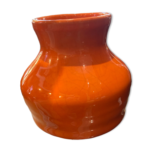 vase en céramique orange