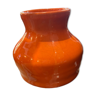 Vase en céramique orange Max Ildas