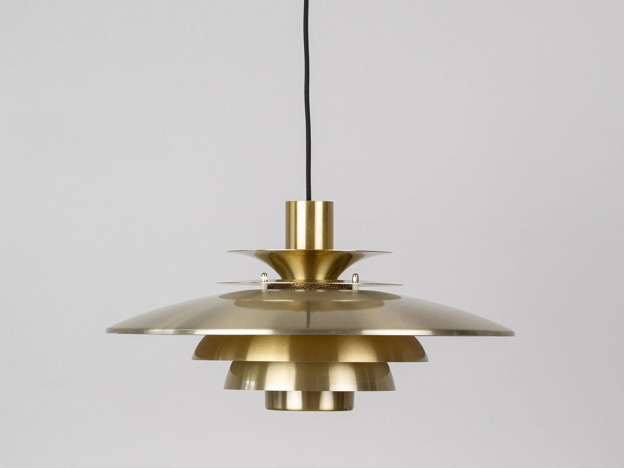 Danish vintage Verona pendant lamp by Kurt Wiborg, Jeka. 1980s