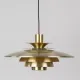 Danish vintage Verona pendant lamp by Kurt Wiborg, Jeka. 1980s