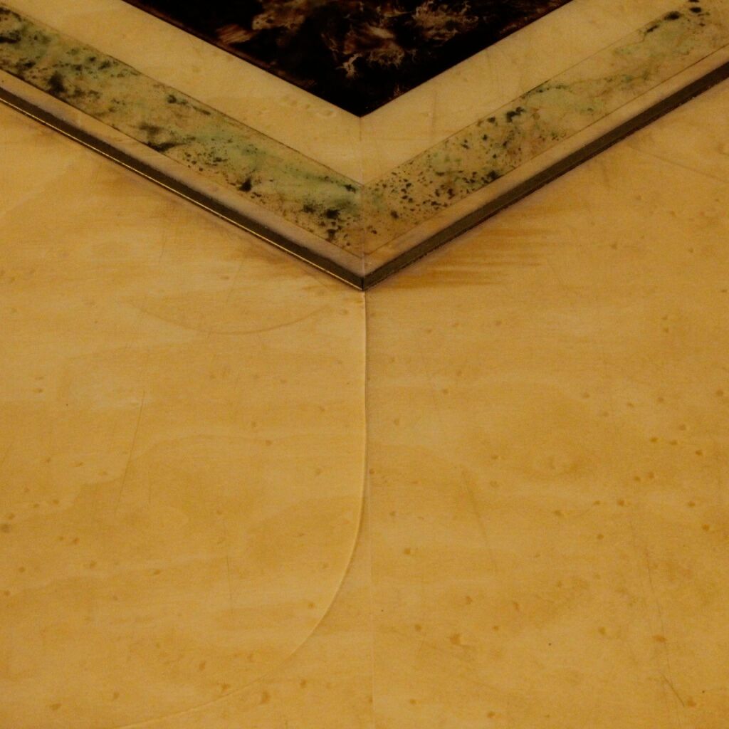 Italian conference table in exotic wood from 20th century