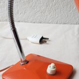 Orange desk lamp from the 1960s