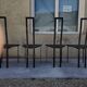 Set of 4 Design Italy chairs signed Cattelan 1980 vintage