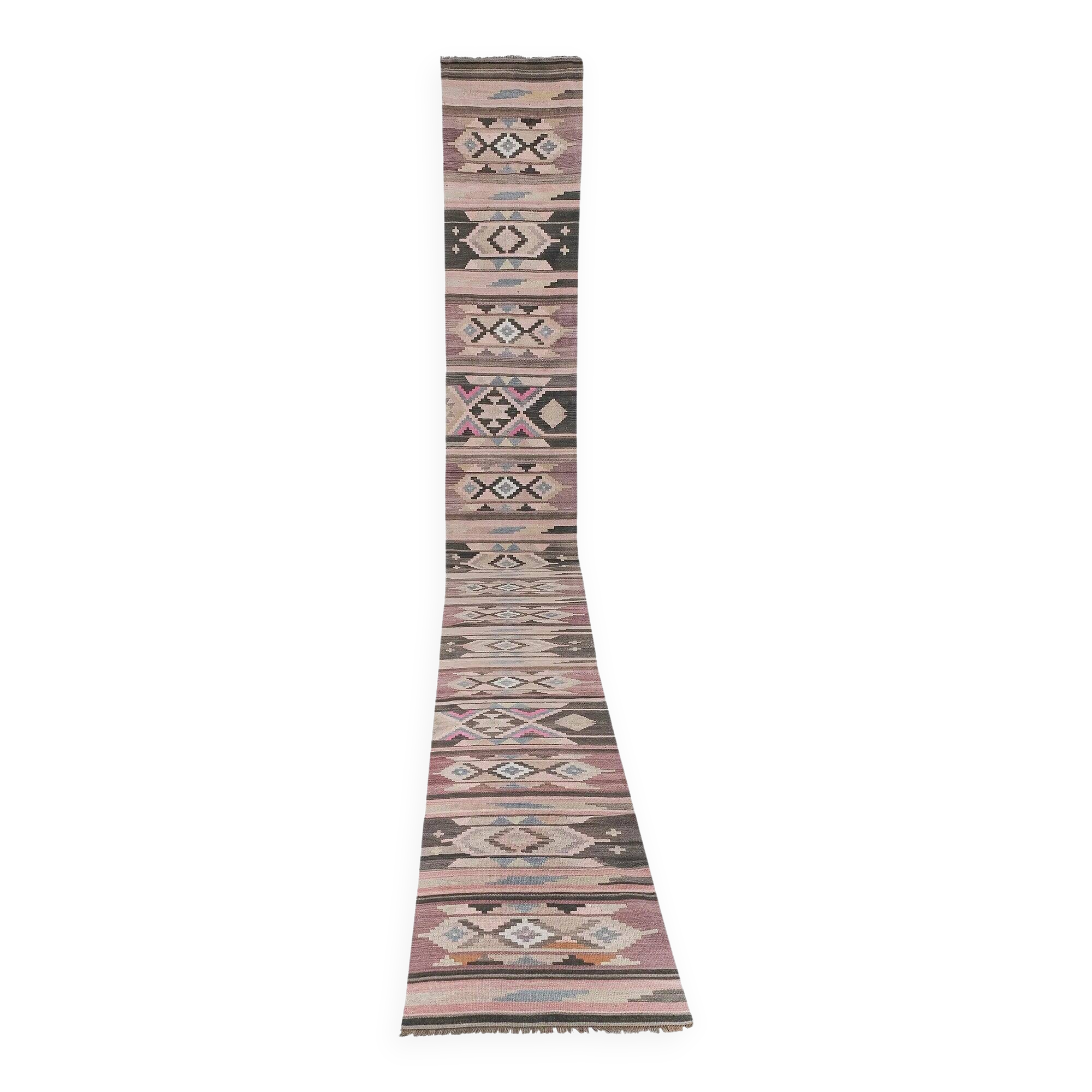Vintage hand-embroidered textile 81x753 cm