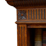 Victorian Solid Oak Open Bookcase