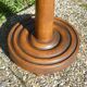 Column vintage wooden plants holder