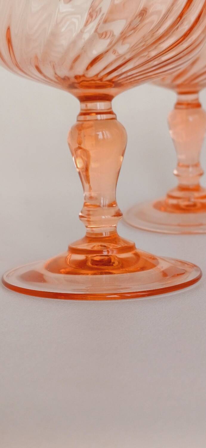 Rosaline champagne glasses