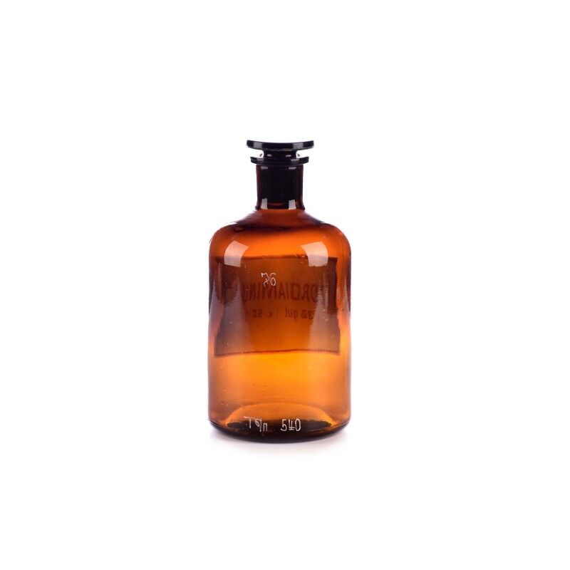 Brocante apothecary bottle 1 ltr with various prints