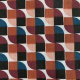 Vintage chest of drawers with compass feet, raw oak, 1960