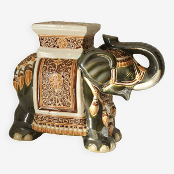 Porte-plante Elephant céramique vintage