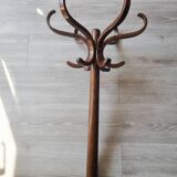 Wooden parrot coat rack