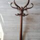 Wooden parrot coat rack