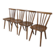 Ensemble de 4 chaises de salle à manger Windsor vintage : en bois des années 50 / STOL Kamnik