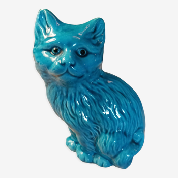 Chinese cat turquoise blue