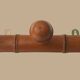Bamboo-style wall-mounted coat rack