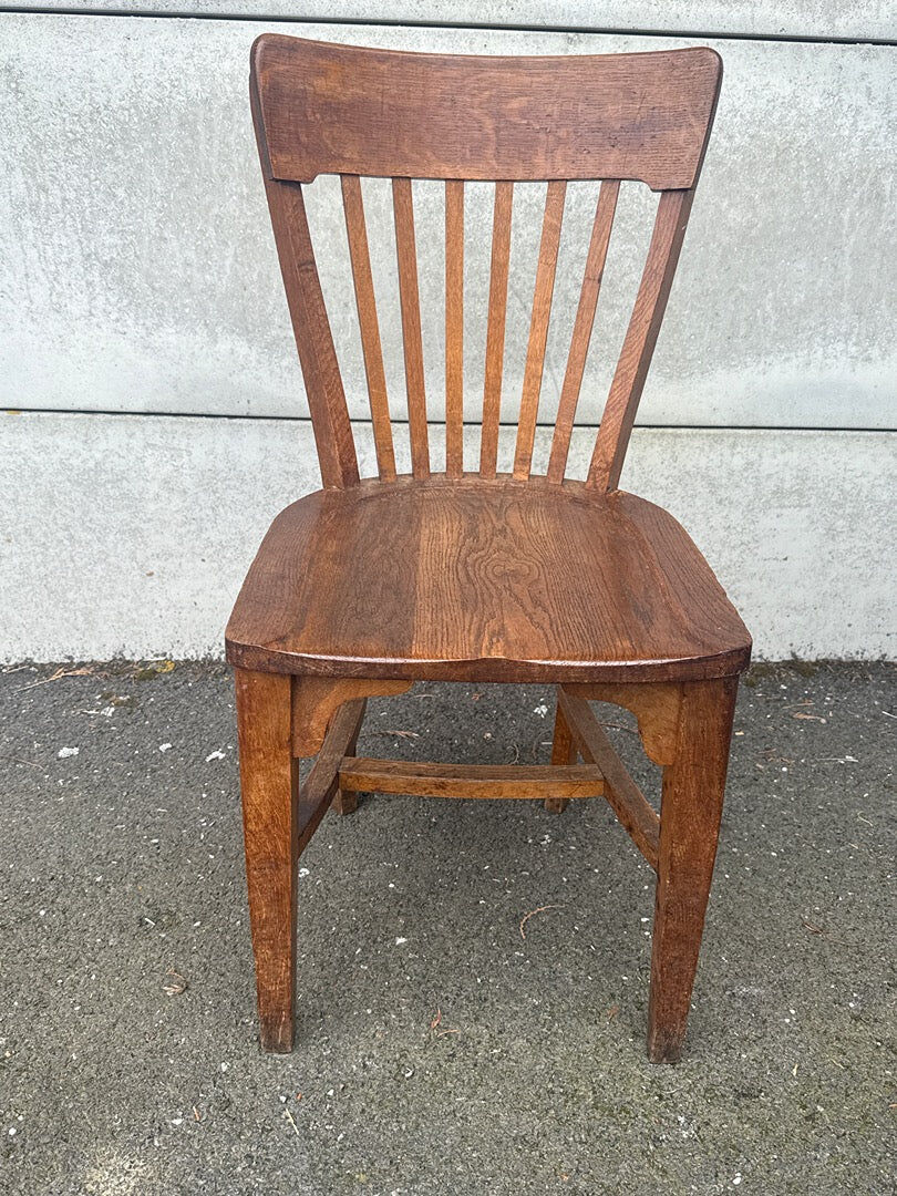 Vintage wooden bistro-style chair