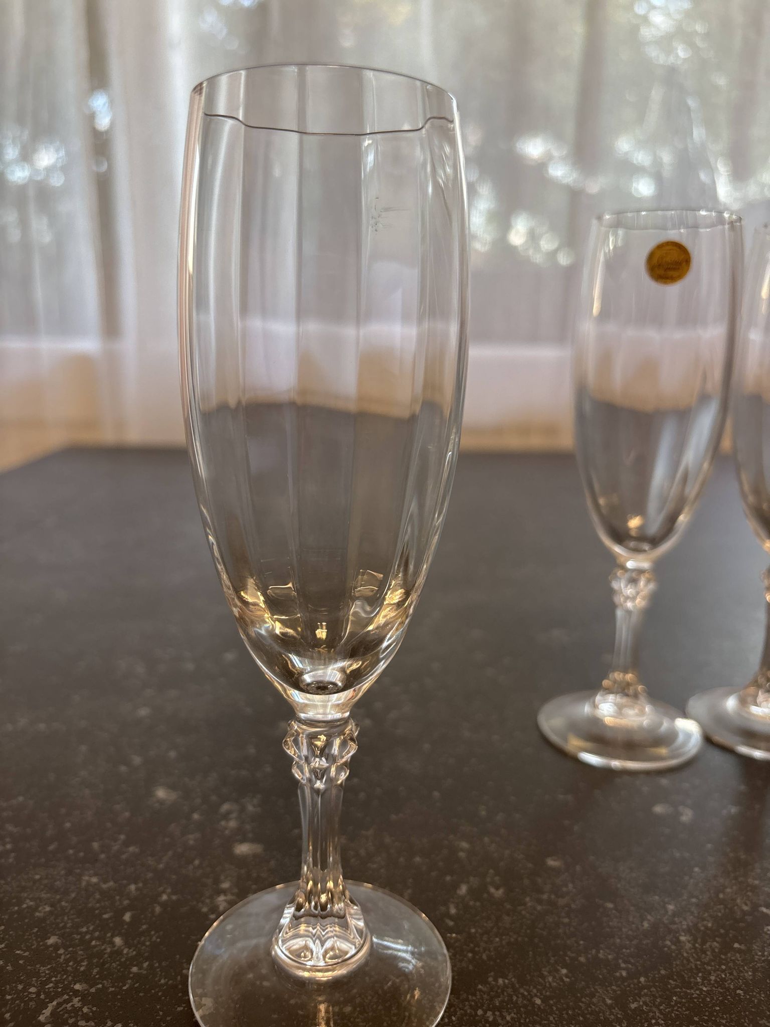 Flûtes en cristal