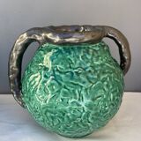 Pair of Jerome Massier vases, Vallauris, 1950s