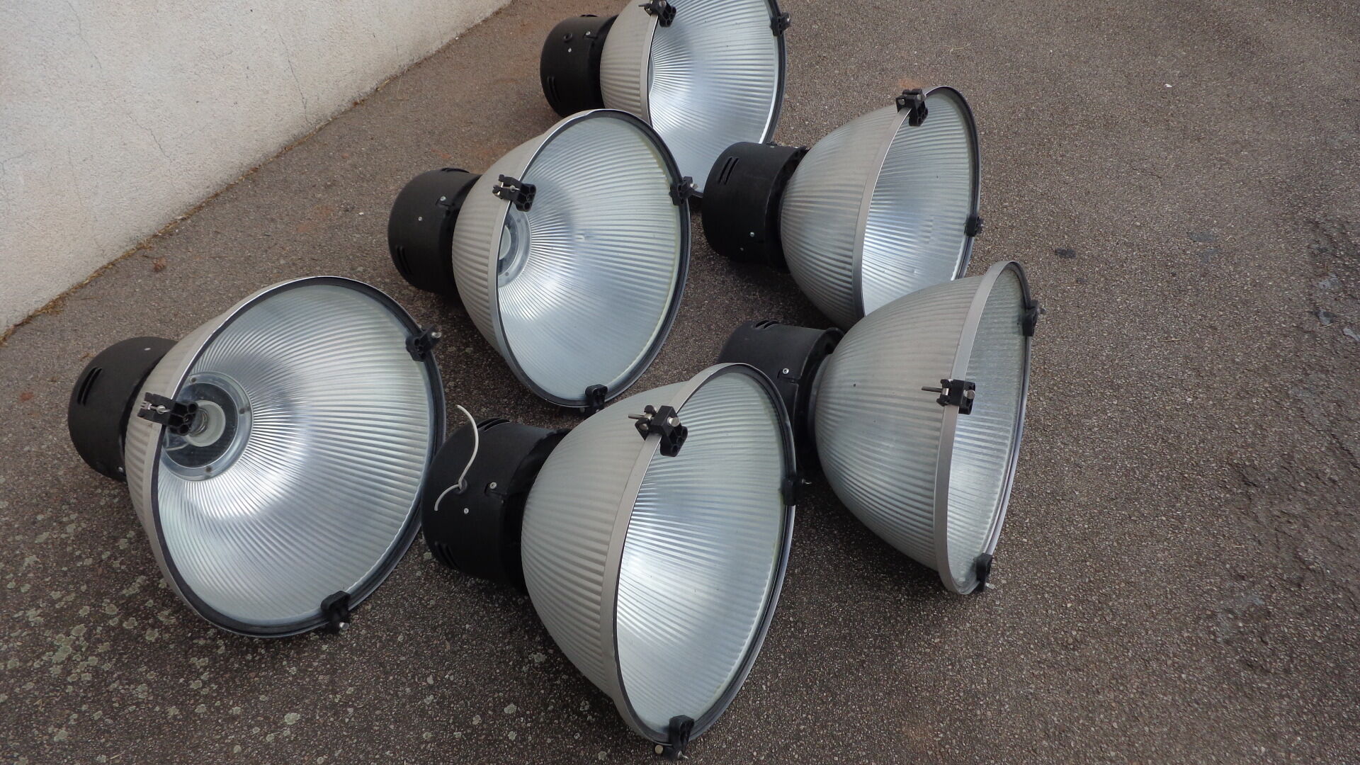 Set of 6 factory lights