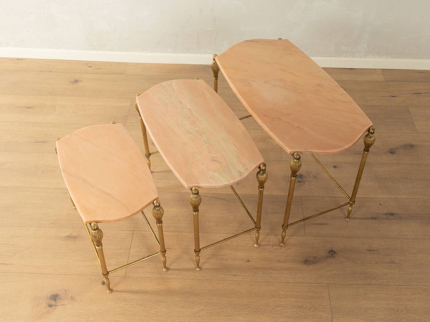 Tables gigognes style Hollywood Regency, années 1970