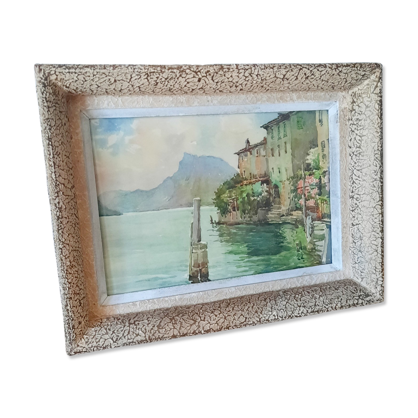 Old seaside painting