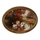 Tableau ancien les cygnes par vers 1920 par R Lutter