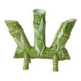 Art Nouveau earthenware vase with bamboo decoration circa 1900