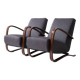 Paire de fauteuils H-269 Jindrich Halabala, Tchécoslovaquie, vers 1950