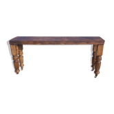 Console plateau chène feet of billiards