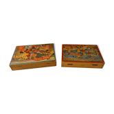 Lot of 2 cubic boxes