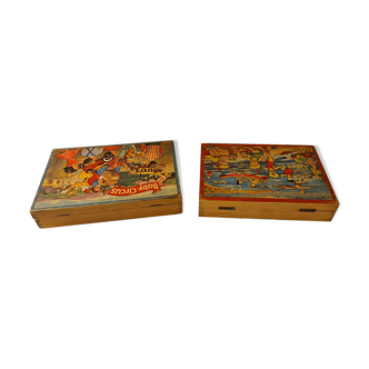 Lot de 2 boîtes cubes