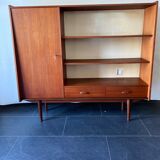 Vintage scandinavian teak high board/bookcase