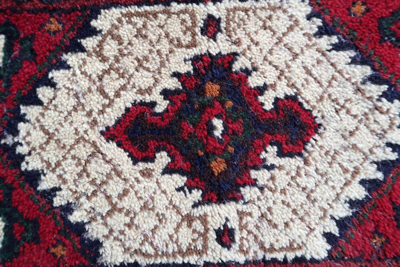 Tapis vintage fait main Hamadan – 41 cm x 59 cm - 1C961