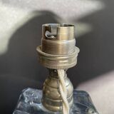 Important crystal lamp base stamped Baccarat