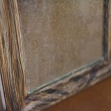 Rare small Louis Philippe mirror (39 x 33 cm), mercury glass, beautiful frame