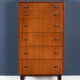 Retro teak 1960s tall G plan tolawood chest of drawers