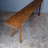 Bench 120 cm old solid wood with patina