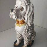 Sealed Dog Animal Glazed Ceramic Sculpture