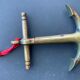 Tire bouchon en bronze en forme d'ancre de bateau