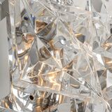 Pair of crystal wall lights by Kinkeldey, Germany, 1970s.