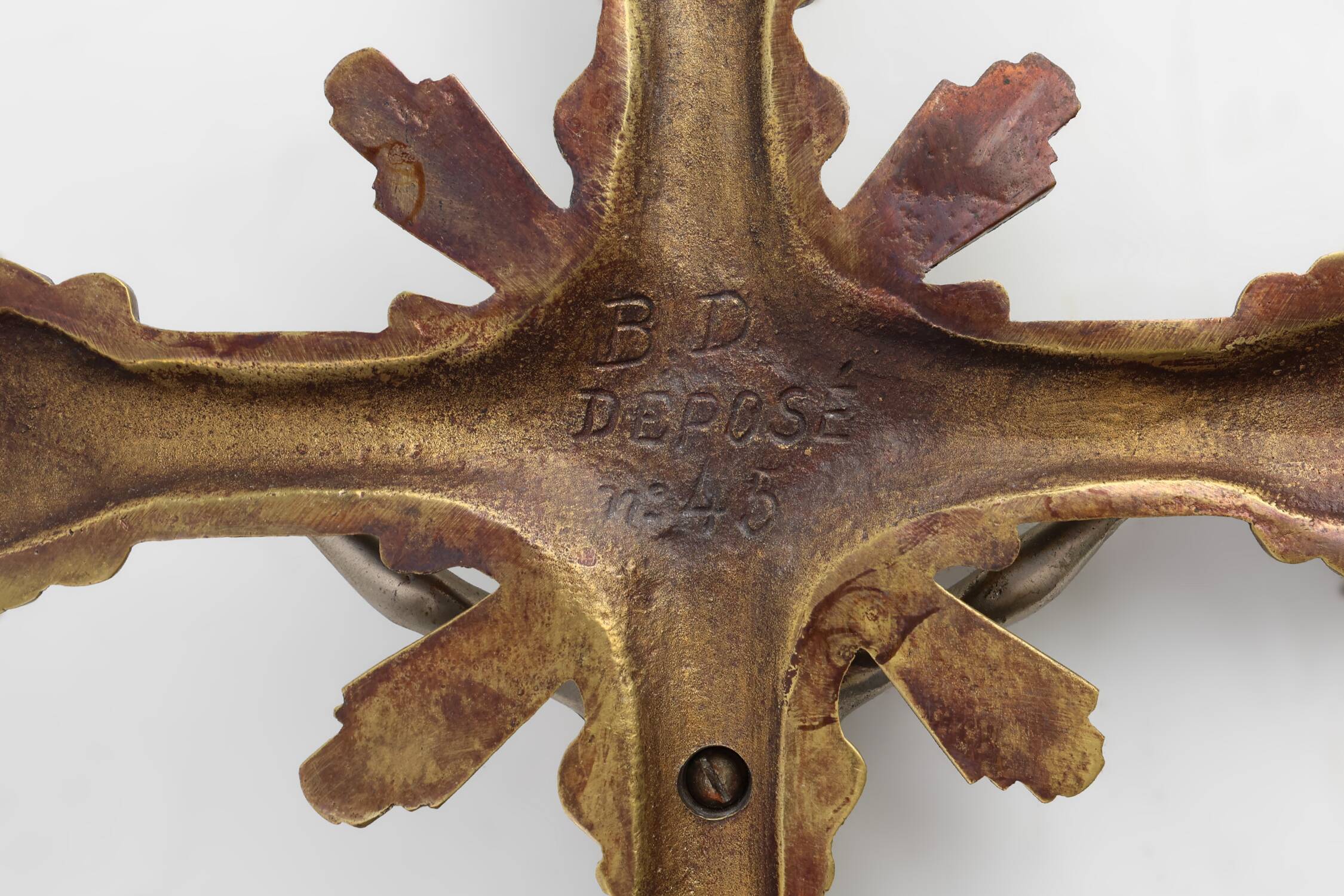 Copper Crucifix, Devotional Craftsmanship, Belgium ca. 1900