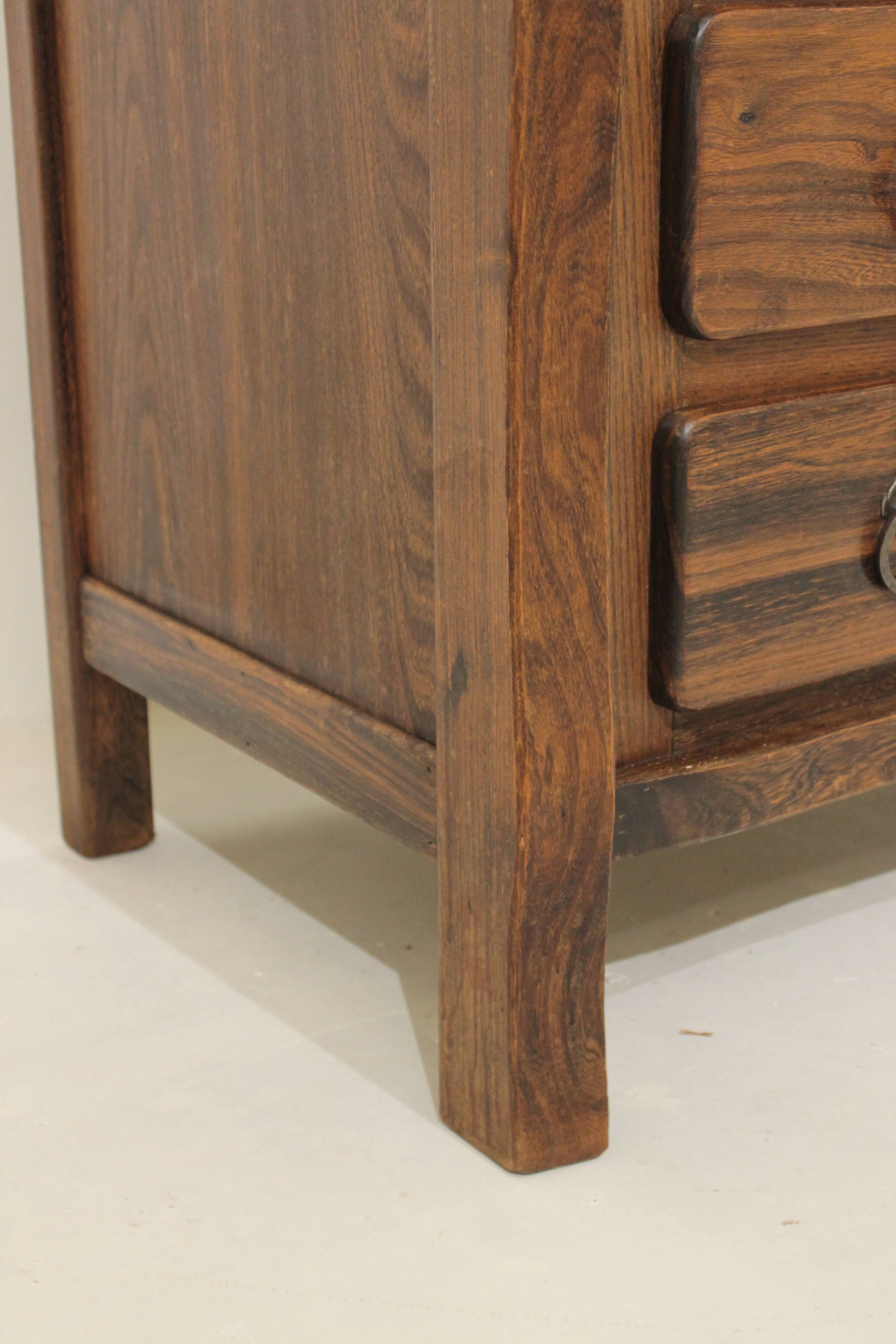 Commode brutaliste en orme Aranjou - Année 60