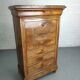 Secretary style Louis Philippe in walnut bramble