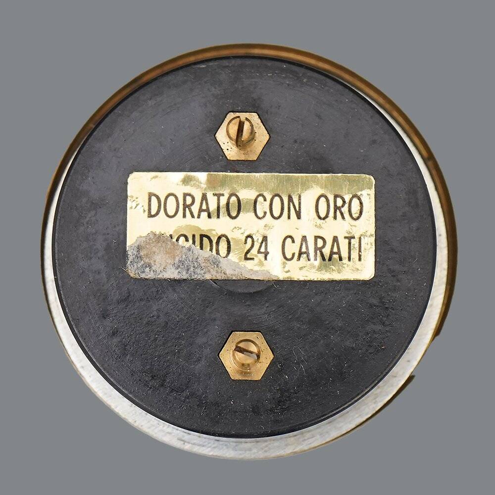 Ceiling light As/Am gold-plated by Franco Albini and Franca Helg for Sirrah, 1970s.