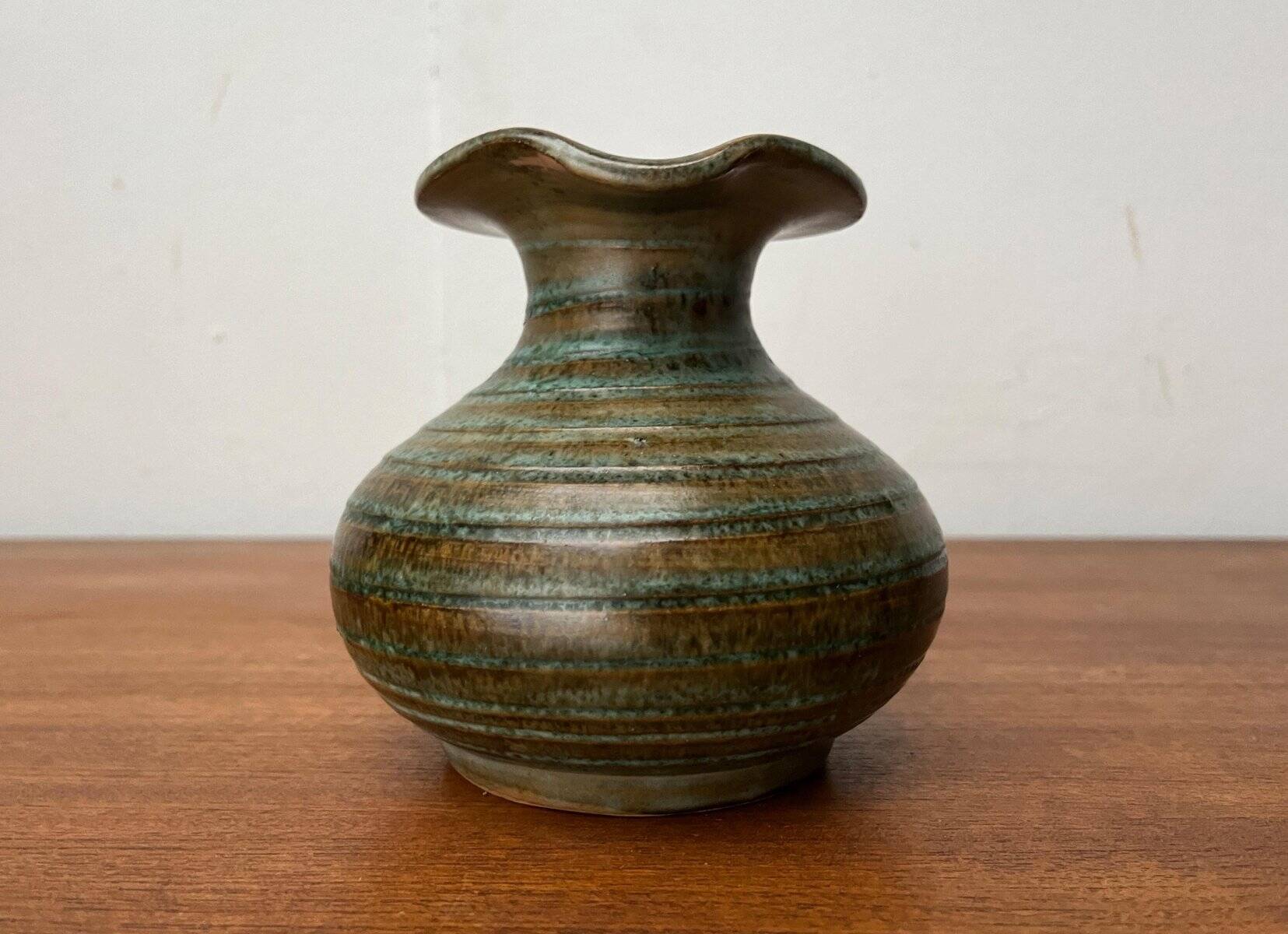 Mid-century pottery vase from the 1960s.