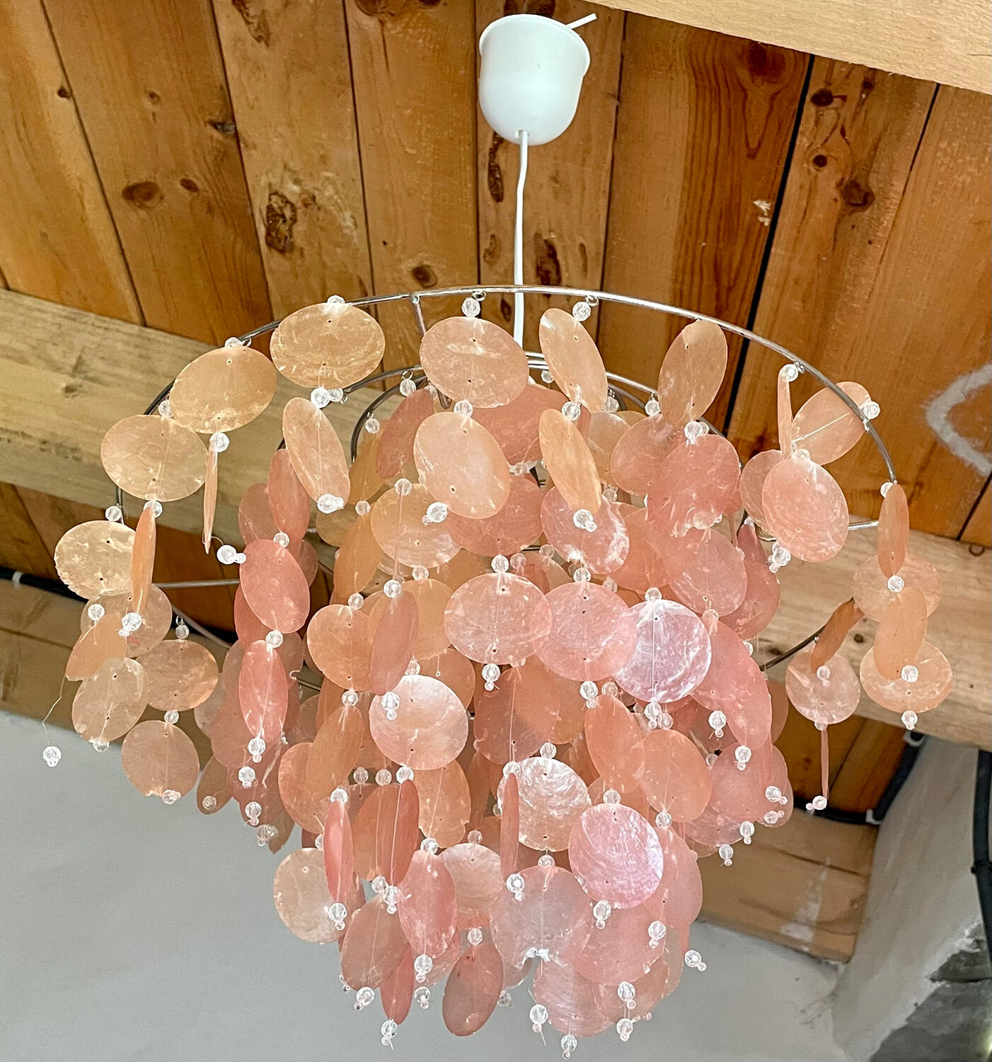 Mother-of-pearl chandelier