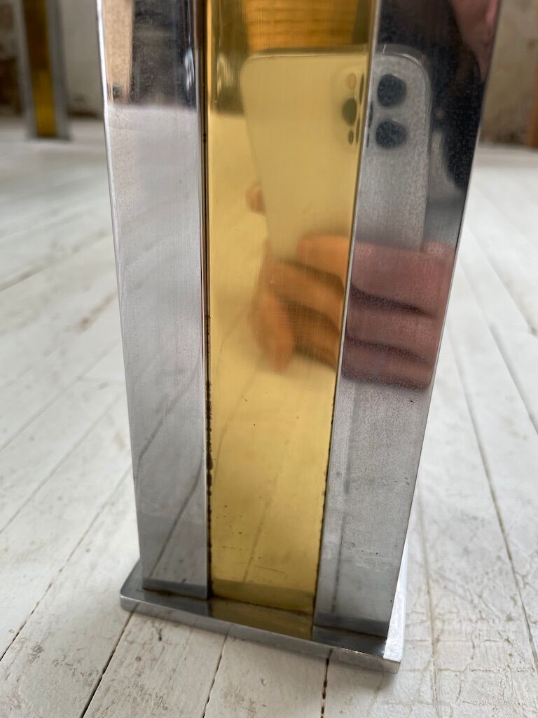 Brass chrome coffee table